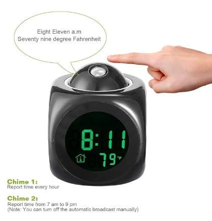 Thumbnail: 4 In 1 Digital Projection Alarm Clock With Time Temperature Display