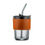 Thumbnail: Glass Sipper Tumbler Mug With Leather Grip Sleeve For Home & Office Use (400ML)