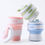 Thumbnail: Portable Silicone Folding Collapsible Drinking Cup For Office,  Home.