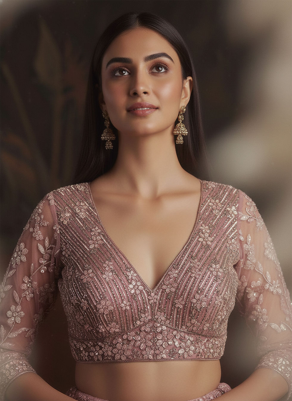 Thumbnail: Designer Embroidered Semi-Stitched Net Lehenga Choli with Dupatta