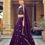 Thumbnail: Women's Designer Georgette Embroidered Semi-Stitched Lehenga Choli(Purple)