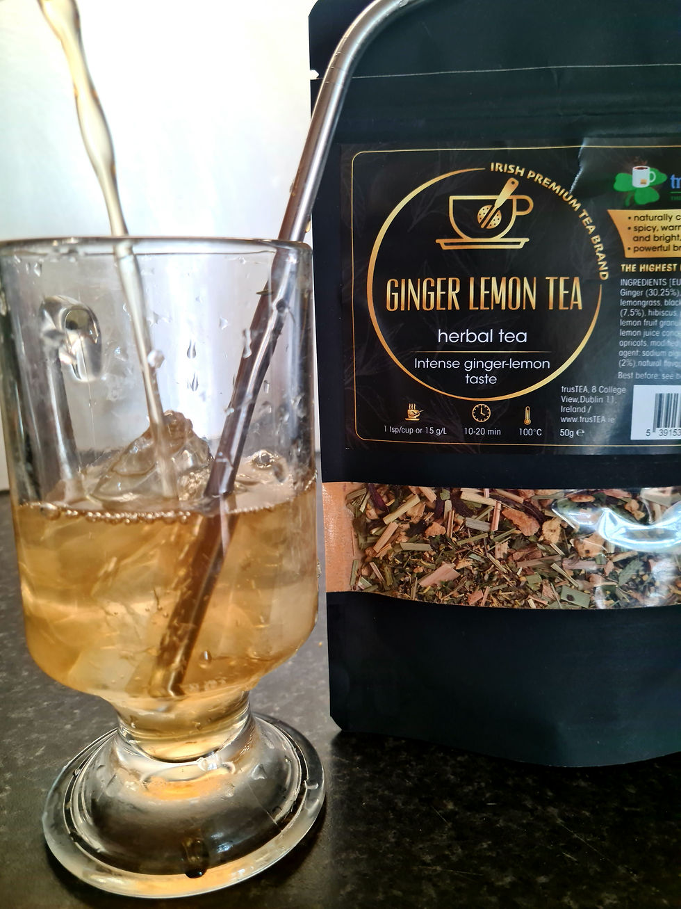 Thumbnail: ginger lemon tea herbal tea trusTEA