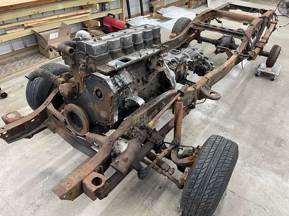 Thumbnail: 12v/24v Cummins to 73-87 K5/10/20/30 4WD Square Body Chevy Engine Mounts