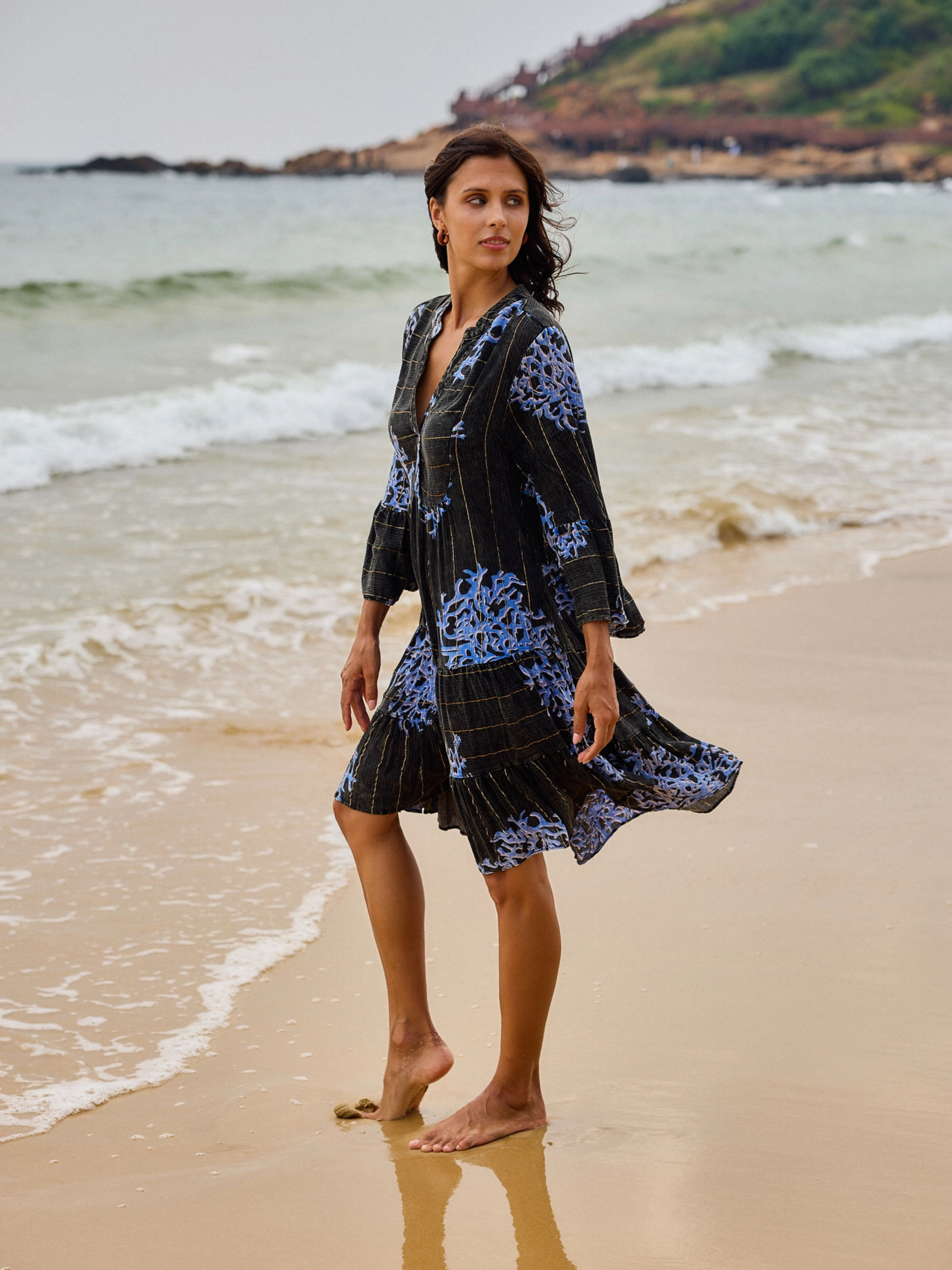 Tunikakleid "AYANA" schwarz