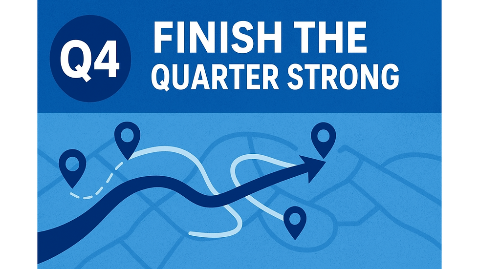 How to adjust your route, prioritize key providers, and maximize impact as the quarter ends