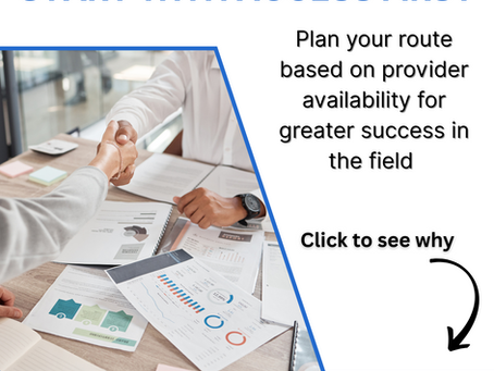 Start with access when planning pharma sales routes