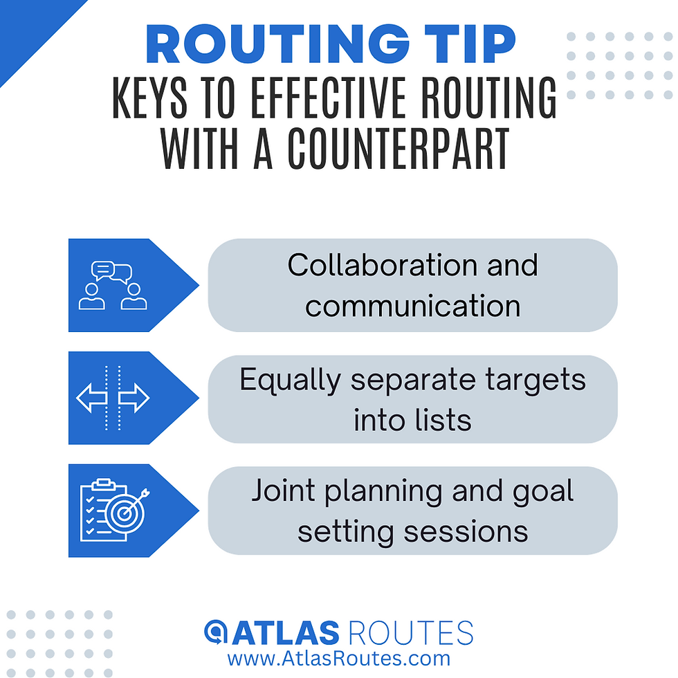 Keys to Effective Routing With a Counterpart