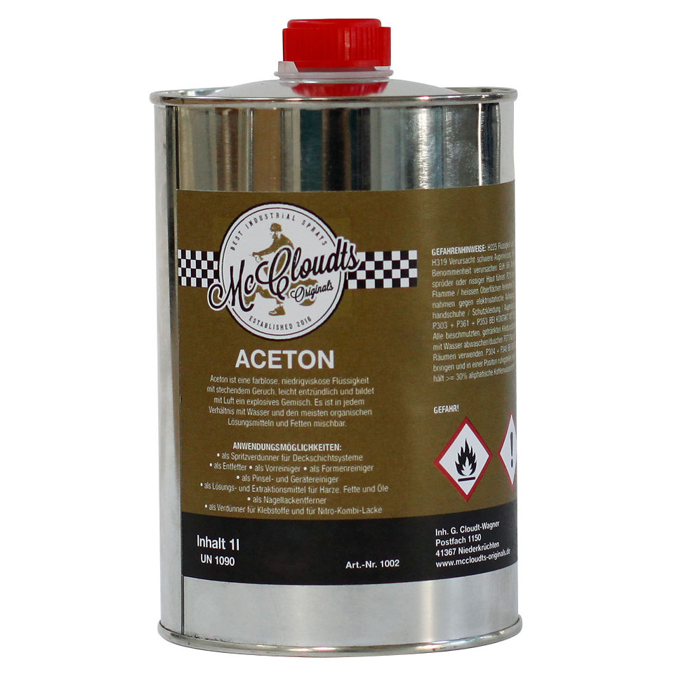 Aceton 1 Liter Flasche