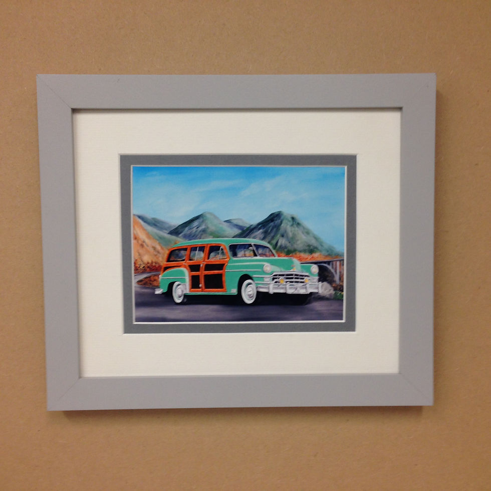 Thumbnail: Chrysler Royal woody station wagon framed print