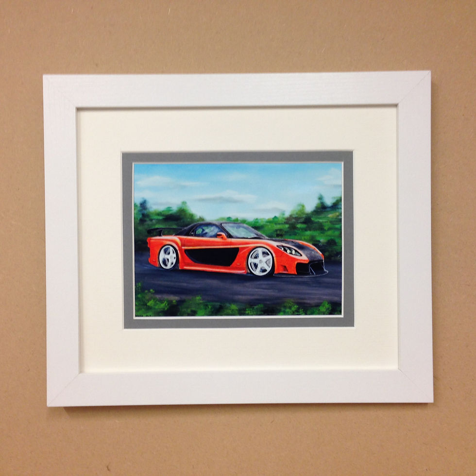 Thumbnail: Mazda RX7 Fast and Furious Framed print