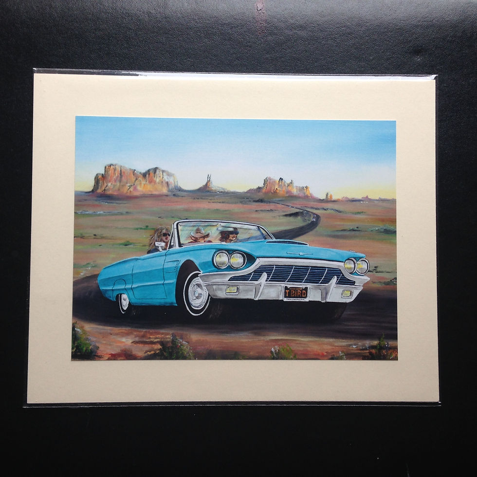 Ford Thunderbird convertible Thelma and Louise Print