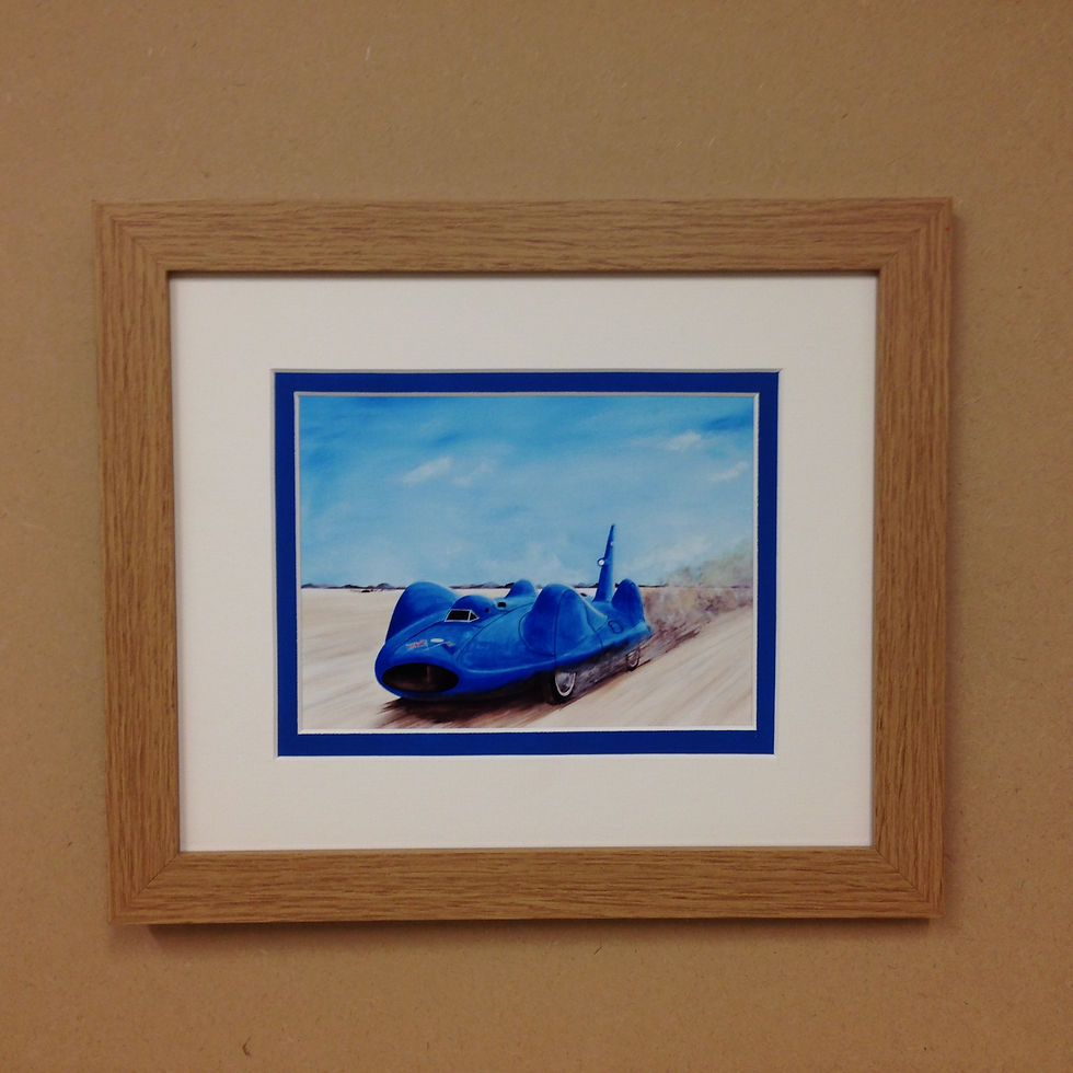 Thumbnail: Bluebird Proteus Land speed record Donald Campbell Framed print
