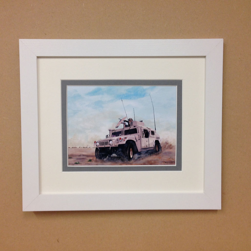 Thumbnail: AM General HMMWV Humvee Framed print