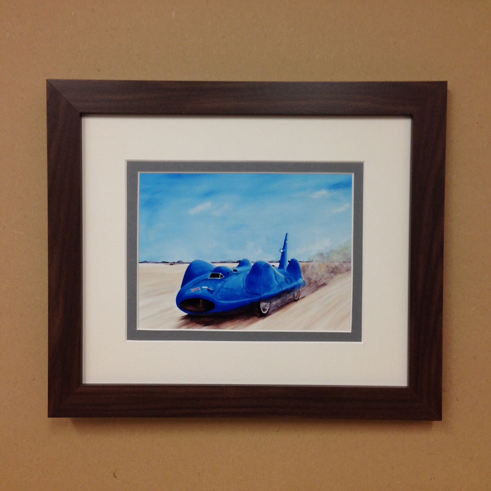 Thumbnail: Bluebird Proteus Land speed record Donald Campbell Framed print