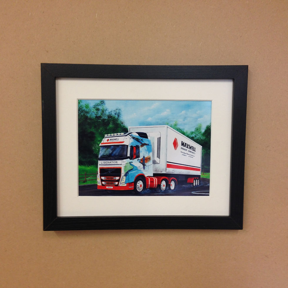 Volvo FH Truck Maxwell Haulage Services Framed print