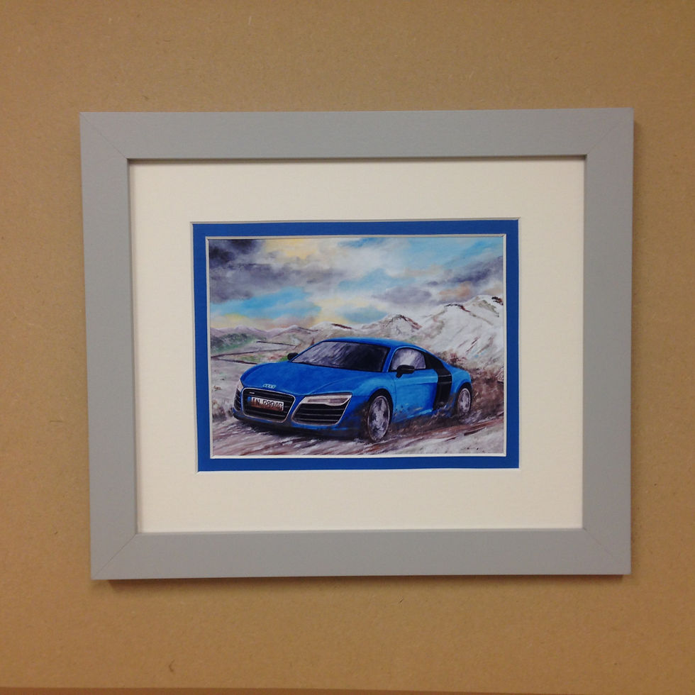 Thumbnail: Audi R8 Framed print