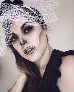 Skeleton Bride makeup