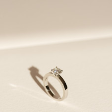 Platinum Diamond Solitaire Ring