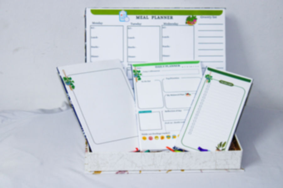 All combo sheets pack (Meal planner + Daily planner + Todo list + Blank sheet )