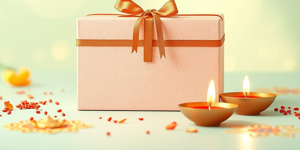 A bright and fresh festive background for a corporate gifting and premium festival gift bo