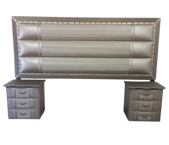 JESSICA HEADBOARD+PEDESTALS