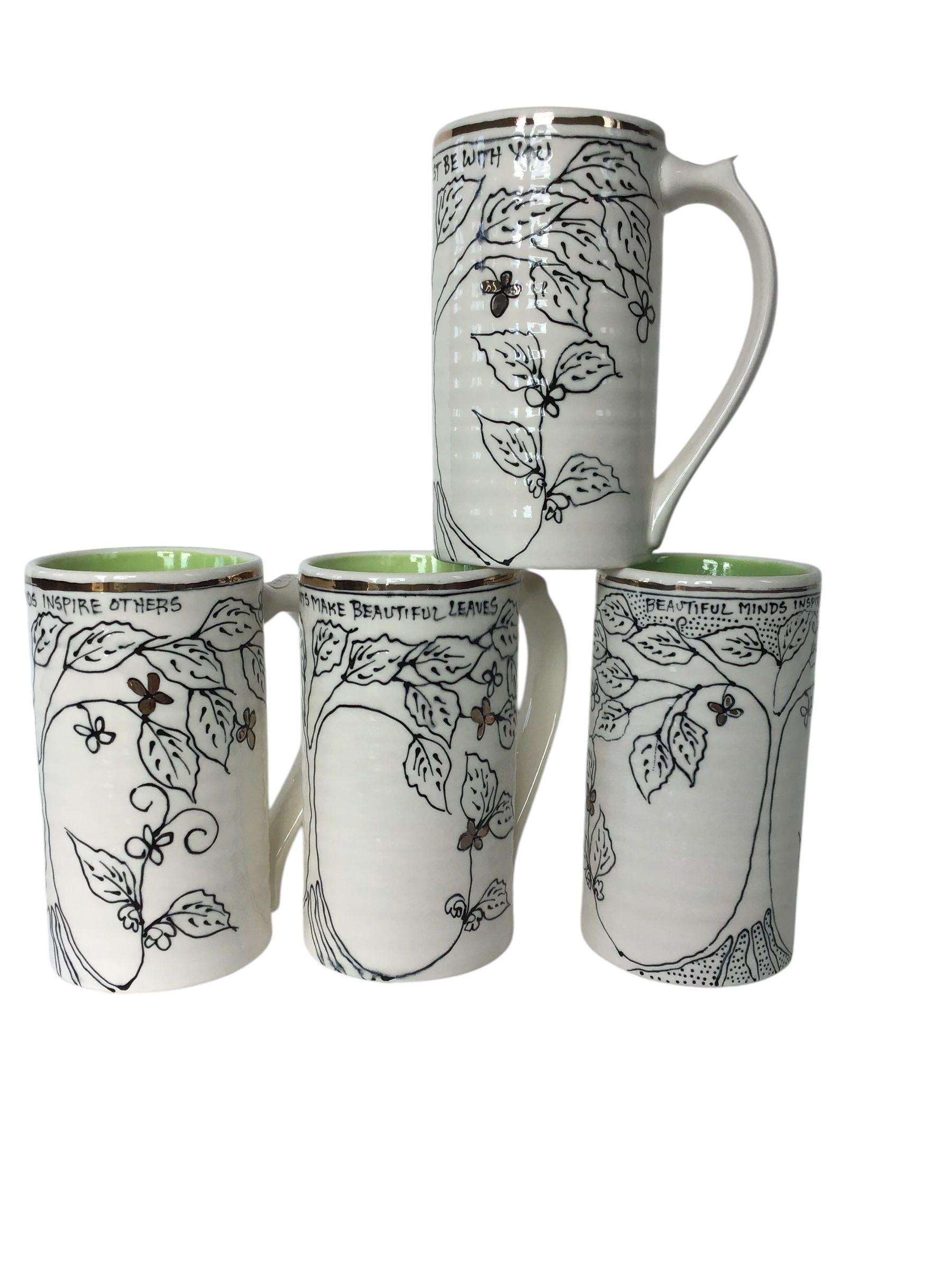 Green Tree Beer Mug