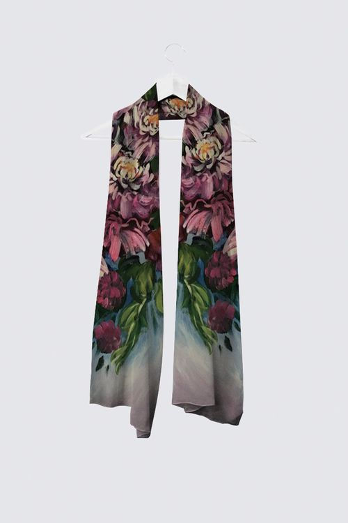 Pink Peony Scarf