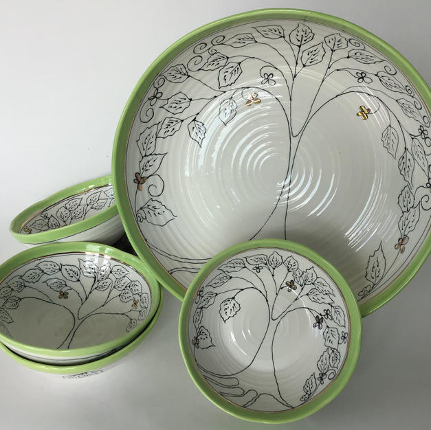Green Tree Pasta Set