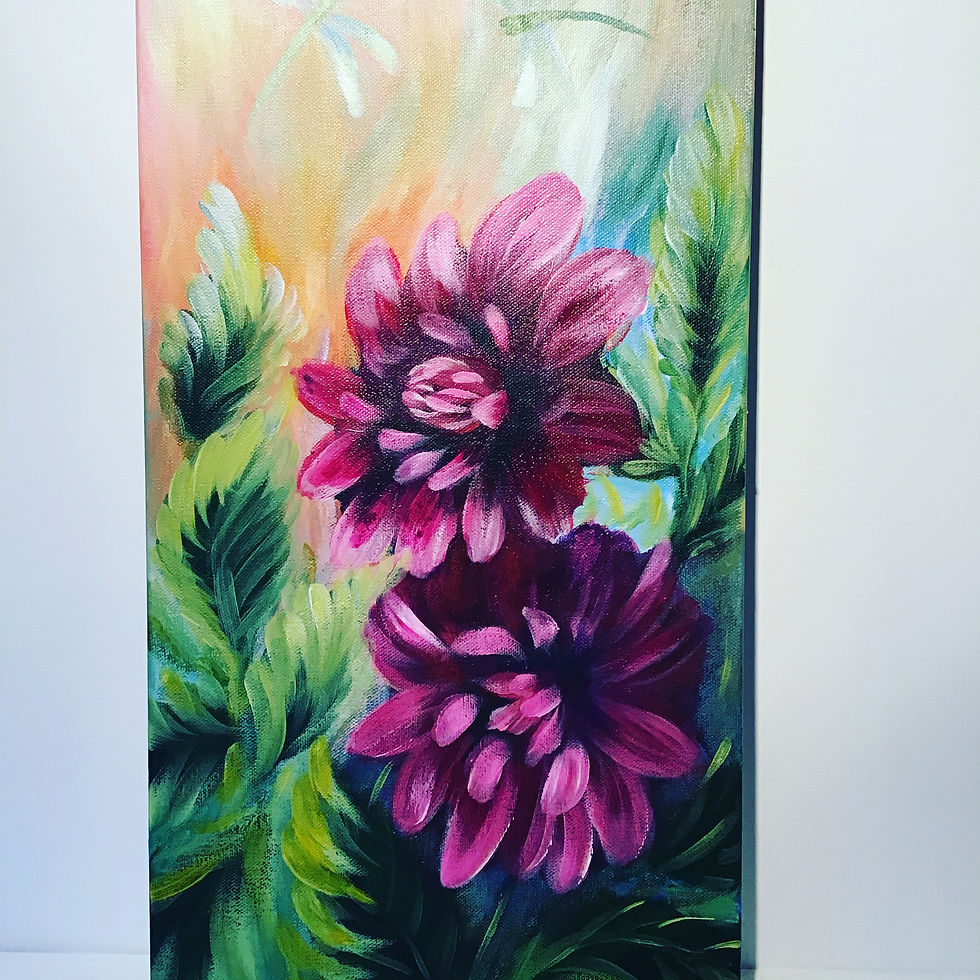 Thumbnail: Flower Painting Class Afternoon