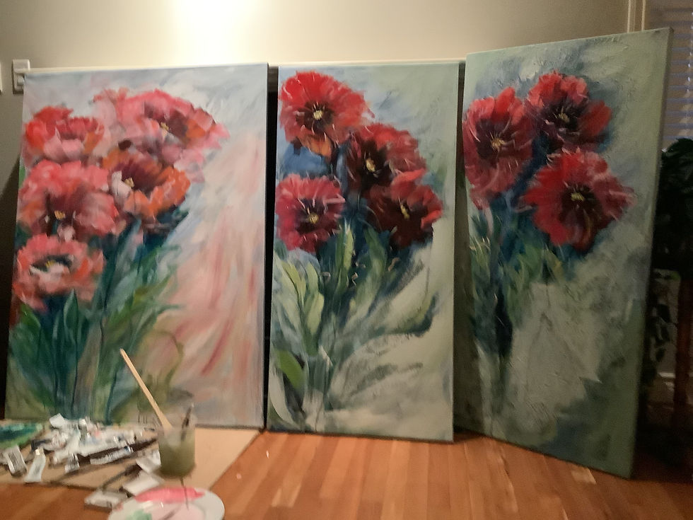 Flower Painting Class Afternoon
