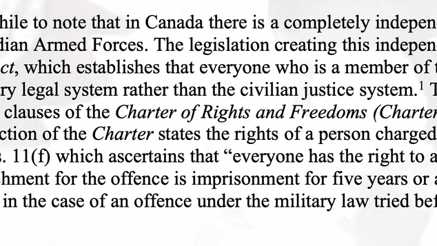 A Right to a Jury in Military vs Civilian Law...There’s a Military law?