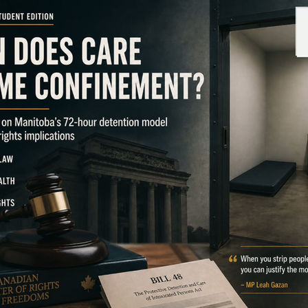 When Care Becomes Confinement: Rethinking Manitoba’s 72-Hour Detention Model - a podcast