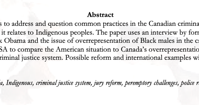 Settler Justice: How Colonial Institutions Shape Canadian Corrections Populations