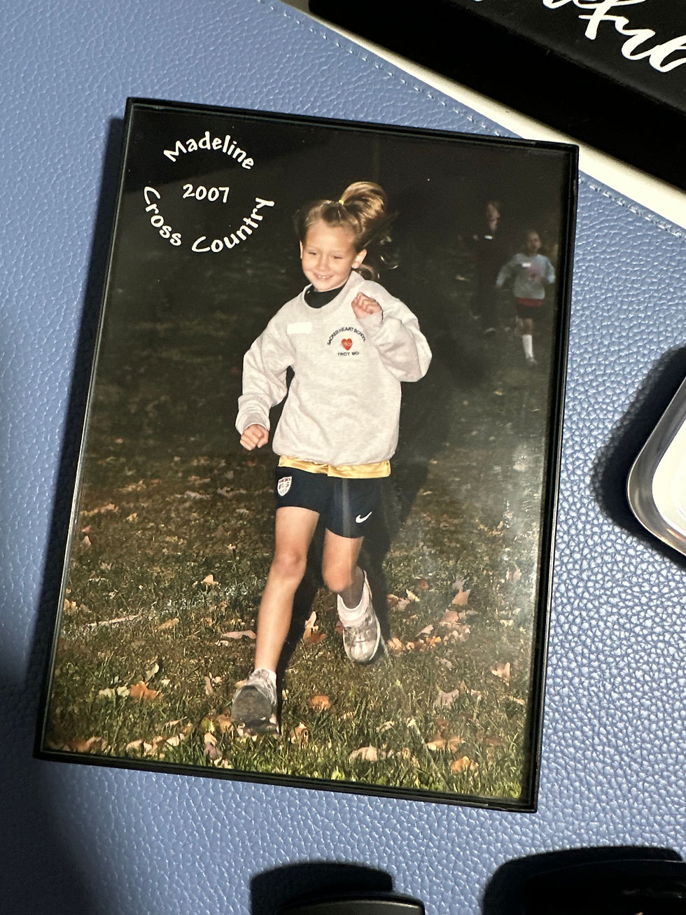 young girl running her first race