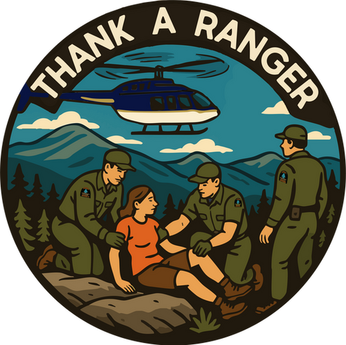 Thank A Ranger Sticker | Hike ADK