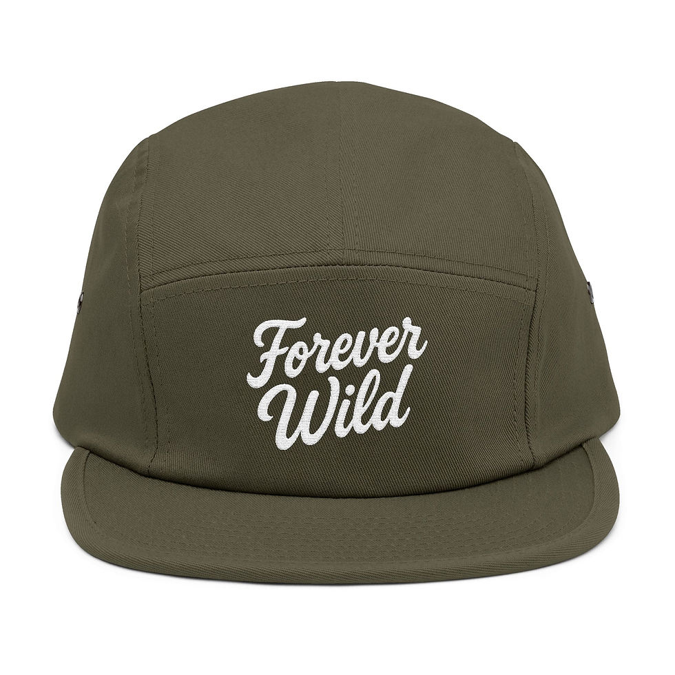 Thumbnail: Forever Wild 5 Panel Cap - Adventure Ready Embroidered Hat