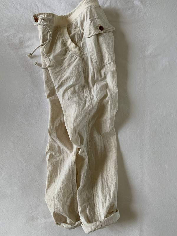 Thumbnail: Sun dried cotton & linen Long Rib pants