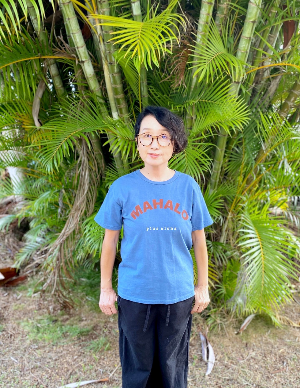 Thumbnail: Boy's Printed MAHALO T-shirt  #04  / Blue