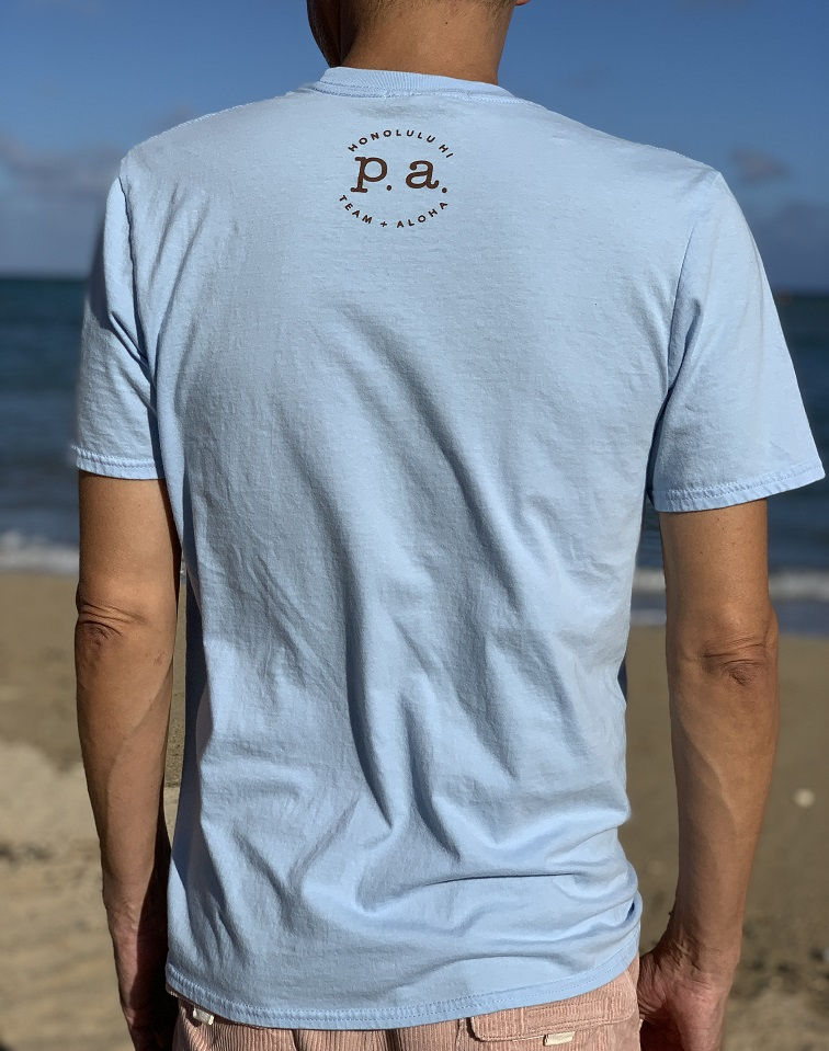 サムネイル： メンズプリントロゴTシャツ/＃02/ライトブルー