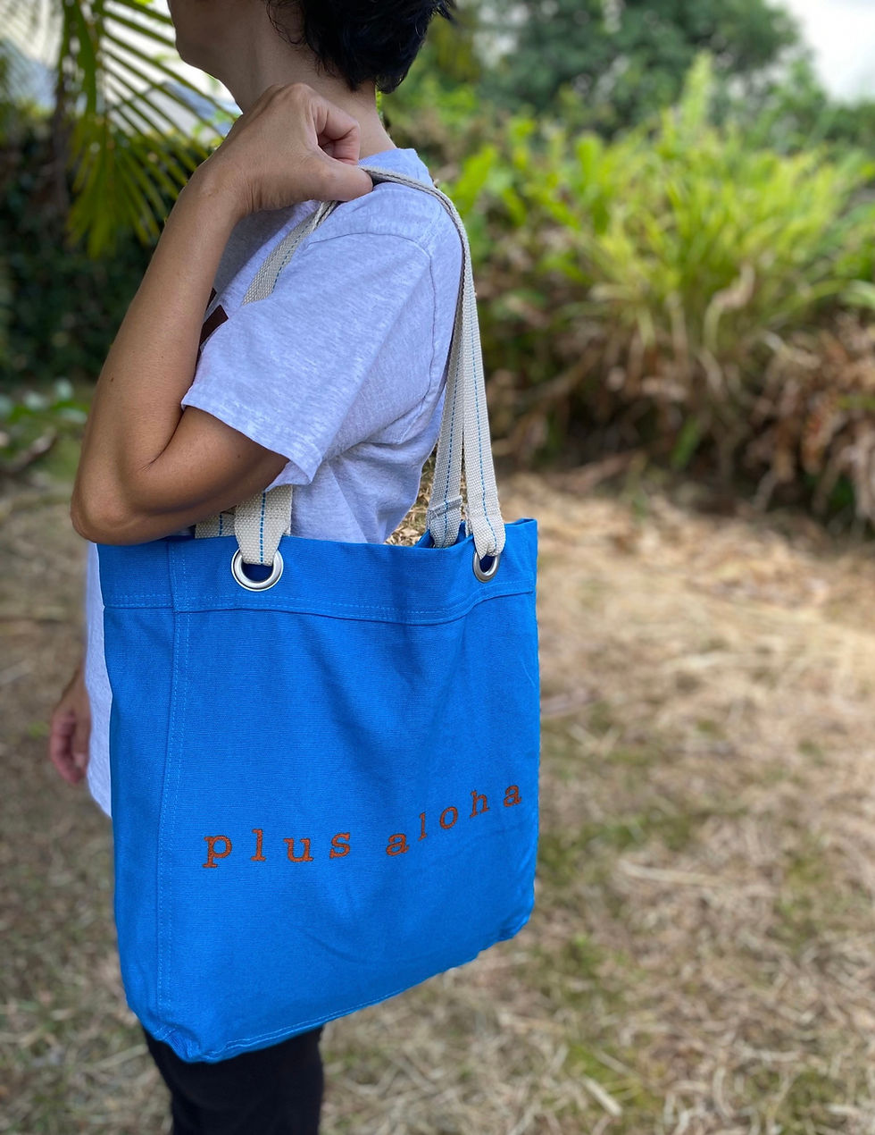 Thumbnail: Logo printed Tote Bag #01 /Turquoise
