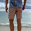 Thumbnail: Corduroy surf style pants / Pink