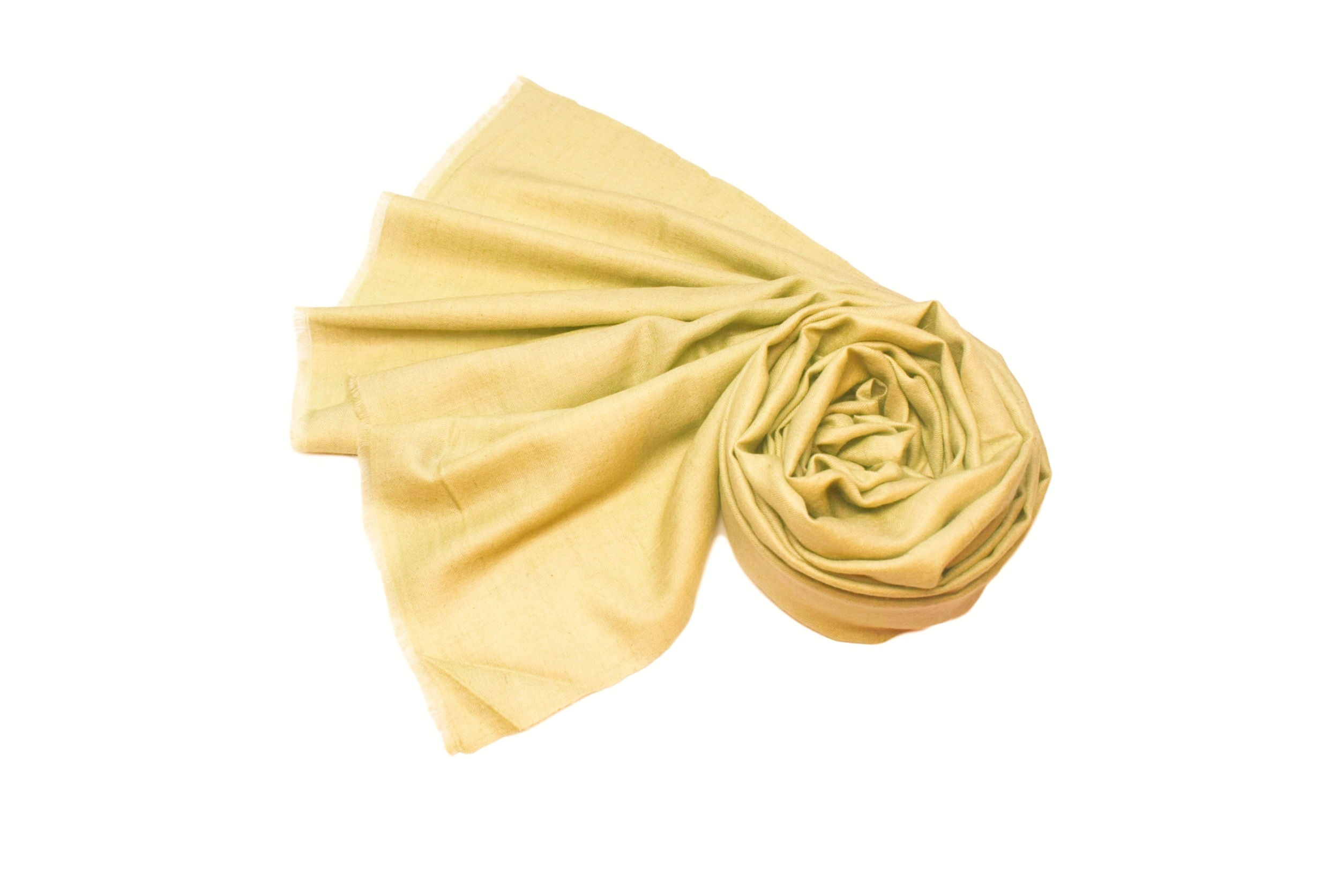 100% handgewebter Kaschmir - Pashmina creme beige