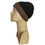 Miniaturbild: Mütze aus Wolle, wendbarer Beanie Damen, Herren, braun -schwarz