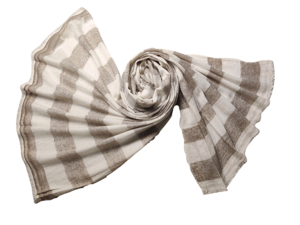 Thumbnail: Handgewebter Yak Wolle Schal für Damen, Herren