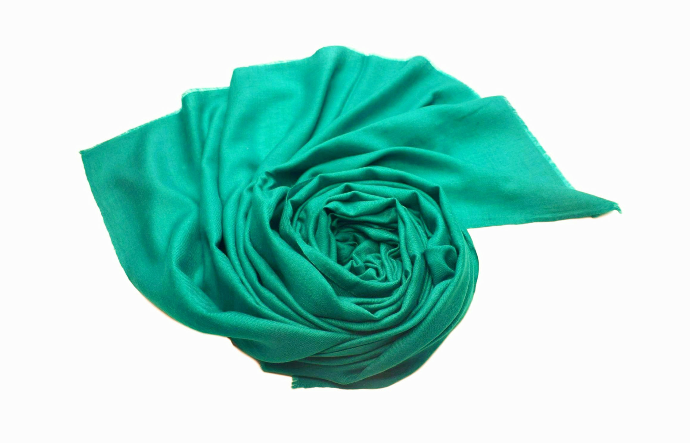 100% Handwoven Cashmere Pashmina from the Himalayas - Turquoise Colour