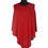 Thumbnail: Classic Poncho with Merino Wool, red