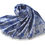 Miniaturbild: Veganer, doppelseitiger Tiermotiv - Pashmina blau