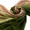 Thumbnail: 100% Handwoven cashmere Pashmina with Color Gradient - green & beige
