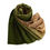 Thumbnail: 100% Handwoven cashmere Pashmina with Color Gradient - green & beige