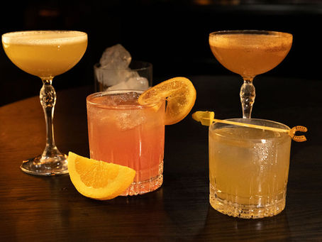 Beautiful seasonal craft cocktails from the Turf Club bar